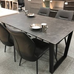 本日まで！セラミックダイニングテーブルセット:定価20万円