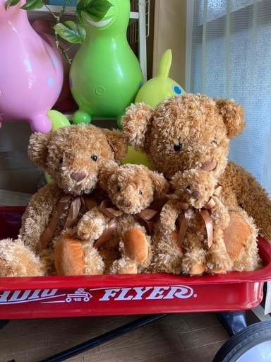 親子クマのぬいぐるみ