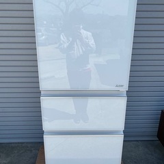 【一部予約！】 美品 2020年製 冷蔵庫 三菱 北九州 小倉南区 MR-CG33EE-W 冷蔵庫・冷凍庫