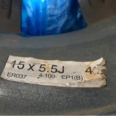 【只今取引商談中につきお問合せご遠慮ください】夏タイヤホイール4本セット185/65/R15タイヤ溝バリ目中古