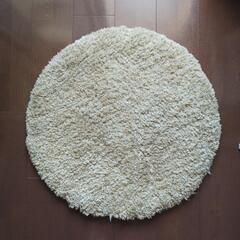 【お渡し先決まりました】厚手　玄関　マット　ふかふか　円形　美品...