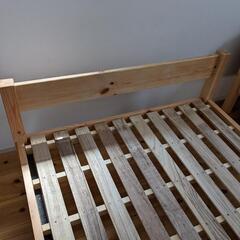 （交渉中）無印良品　シングルベッド　パイン材　中古②の画像