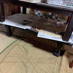 テーブル　座卓　差し上げます　残り4枚目の座卓2つの画像