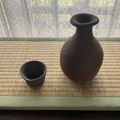島武己（1943〜）酒器古酒セット　南蛮荒焼き「本部阿弥陀古窯」...