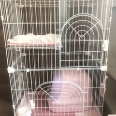 猫ゲージ２段の画像