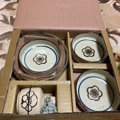 【新品未使用】和食器　醤油差しセット