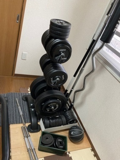 引取り限定 トレーニングセット　プレート総重量270kg