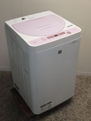 OPEN記念SALE☆ シャープ★美品 可愛いピンク ES-G5E5 洗濯機 シャープ 2017年製 5.5ｋ 一人暮らしから2人暮らしとOK  人気シリーズ