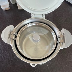 THERMOS 真空保温調理器 シャトルシェフ 3.0L ステンレスブラック KBC-3001の画像