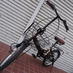 【お買い上げありがとうございました】折りたたみ自転車　20インチ　自転車　6段切り替え　綺麗ですの画像