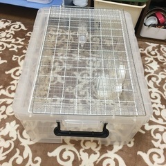 ハムスターケージ　衣装ケース手作りの画像