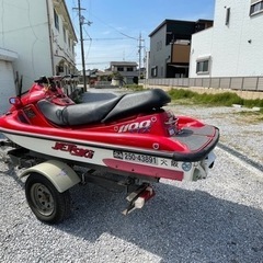 カワサキジェットスキー1100STX トレーラー付きの画像