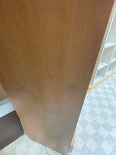 【リサイクルサービス八光　田上店　配達設置OK】ベージュ　大型本棚 引き出し付き