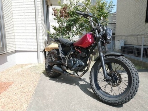 TW200 軽くメンテしてます。