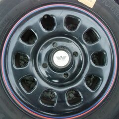 【恵庭市】155/65R13 夏タイヤ おしゃれホイール付き 4本セットの画像