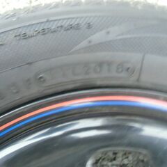 【恵庭市】155/65R13 夏タイヤ おしゃれホイール付き 4本セットの画像