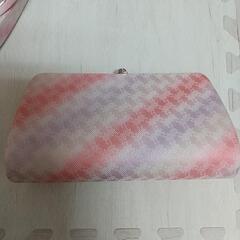 着物用の草履、バッグ、髪飾りのセットの画像