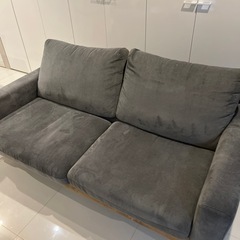 2.5人用布張りワイドソファ
