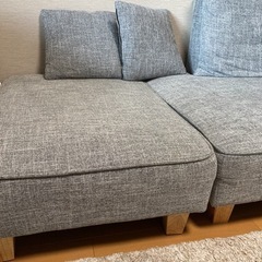 LOWYA(ロウヤ)カウチソファベッド　コンパクトサイズ2人掛けの画像