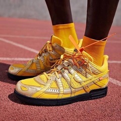 ナイキ NIKE ラバーダンク off-white University Goldの画像