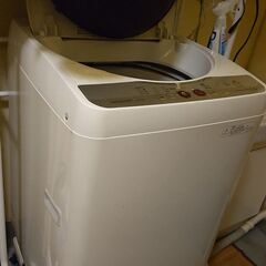 中古洗濯機　シャープ(SHARP)　ES-GE55K　＋　洗濯機台の画像