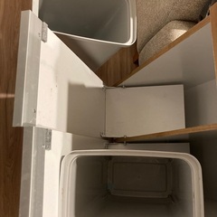 【先着順！】収納&レンジ台付きダストボックス（ゴミ箱）の画像