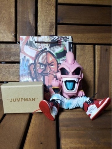 魔人ブウ×NIKEスニーカーミニチュアフィギュア　Off-White シカゴ