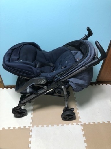 【ベビーカー】カトージ　Peg-Perego Si【デニム】＋　ベビーシート