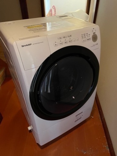 【値下げしました】シャープ製　ドラム式洗濯機