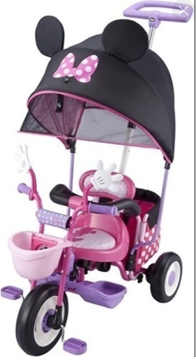 ミニー　三輪車　カゴ　サンシェード　美品