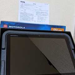 ジャンク　通電確認済み　MOTOROLA XOOM Wi-Fi au by KDDI Google モトローラ の画像