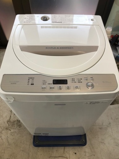 SHARP ES-G555C 5.5kg 2017年　洗濯機