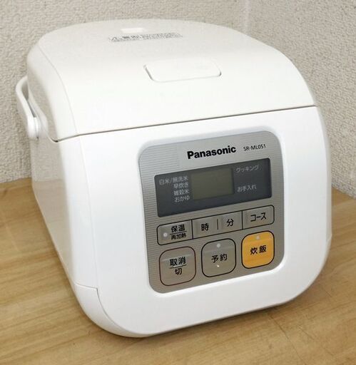 【平日取りに来ていただける方】Panasonic★マイコン炊飯器(3合炊き)SR-ML051(0E0019)