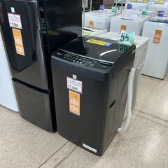 洗濯機探すなら「リサイクルR」❕マットブラック❕5.5kg❕ゲート付き軽トラ”無料貸出❕購入後取り置きにも対応 ❕ R1788