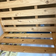 シングルベット用木製フレームの画像