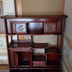 飾り棚　違い棚　茶棚　和室　仏間　アンティーク