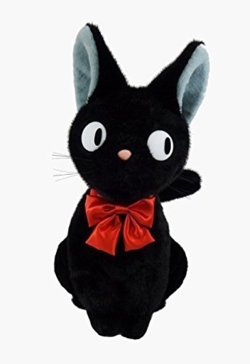 新品 特大 71cm 魔女の宅急便 お座りジジ ぬいぐるみ