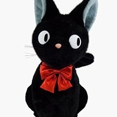 新品 特大 71cm 魔女の宅急便 お座りジジ ぬいぐるみ