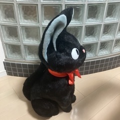 新品 特大 71cm 魔女の宅急便 お座りジジ ぬいぐるみ