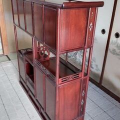 飾り棚　違い棚　茶棚　仏間　和室　　アンティークの画像