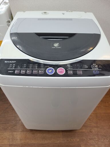 【リサイクルショップどりーむ天保山店】●1848●　シャープ　洗濯機　2008年製　容量６.０㎏　ES-FG60H　※本体キズ・洗剤投入パーツ無し