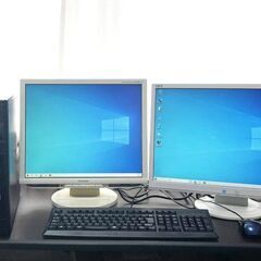 中古良品　フロンティア　ディスクトップパソコン win10 デュ...