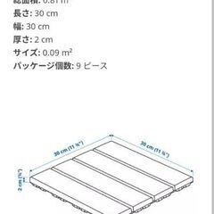 ウッドデッキに！未使用　IKEA　RUNNEN　ルッネン　ダークグレー半分（縦）4枚の画像