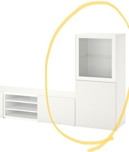 IKEA ベストー　ガラス棚