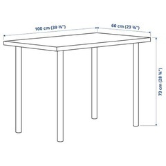 【500円】IKEA ワークデスク可 LINNMON リンモン / ADILS オディリスの画像