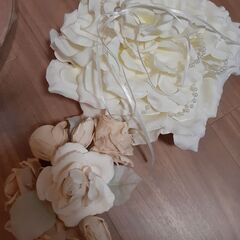 ヘッドドレス　ブートニア　リングピローの画像