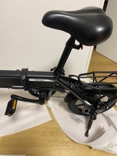 モッペト自転車　アクセル付き電動自転車　折り畳み14インチ