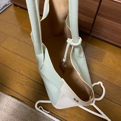 サマンサタバサ シュエット ミント グリーン カバン バッグの画像