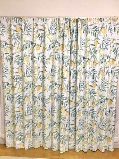 カーテン＋レースカーテン　タッセル付き　200cm×145cm