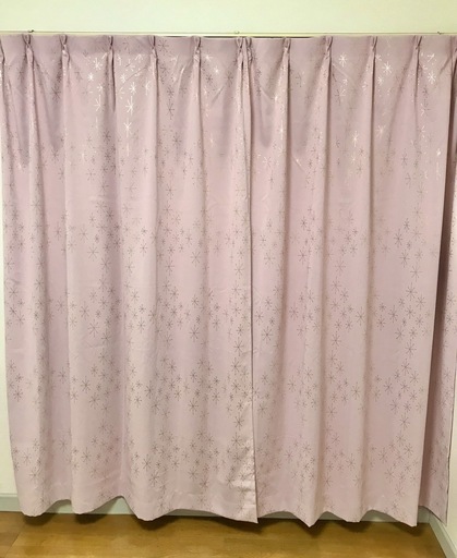 カーテン＋レースカーテン　タッセル付き　190cm×150cm